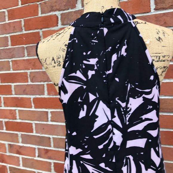 Eight Sixty Halter Neck Peplum Floral Print Top - Picture 6 of 7